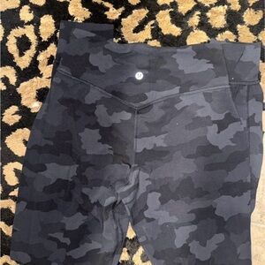 Lululemon Athletica Camo Track Pants - Black and Gray
